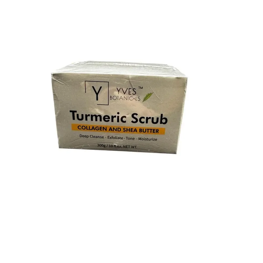 NWT Yves Botanicals Tumeric Scrub SEALED Full size 10fl oz